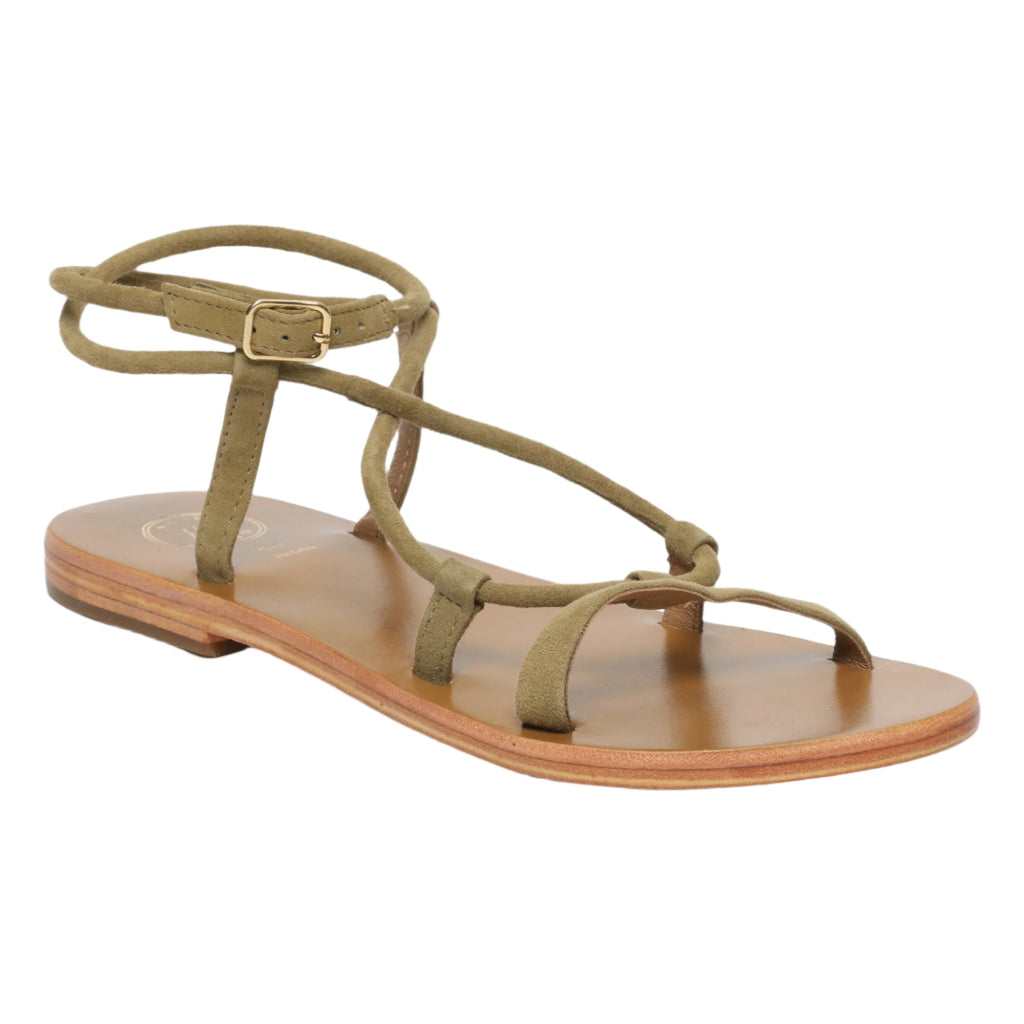 White Sun - Sandalias Taylee - Ante de cabra oliva - Oliva