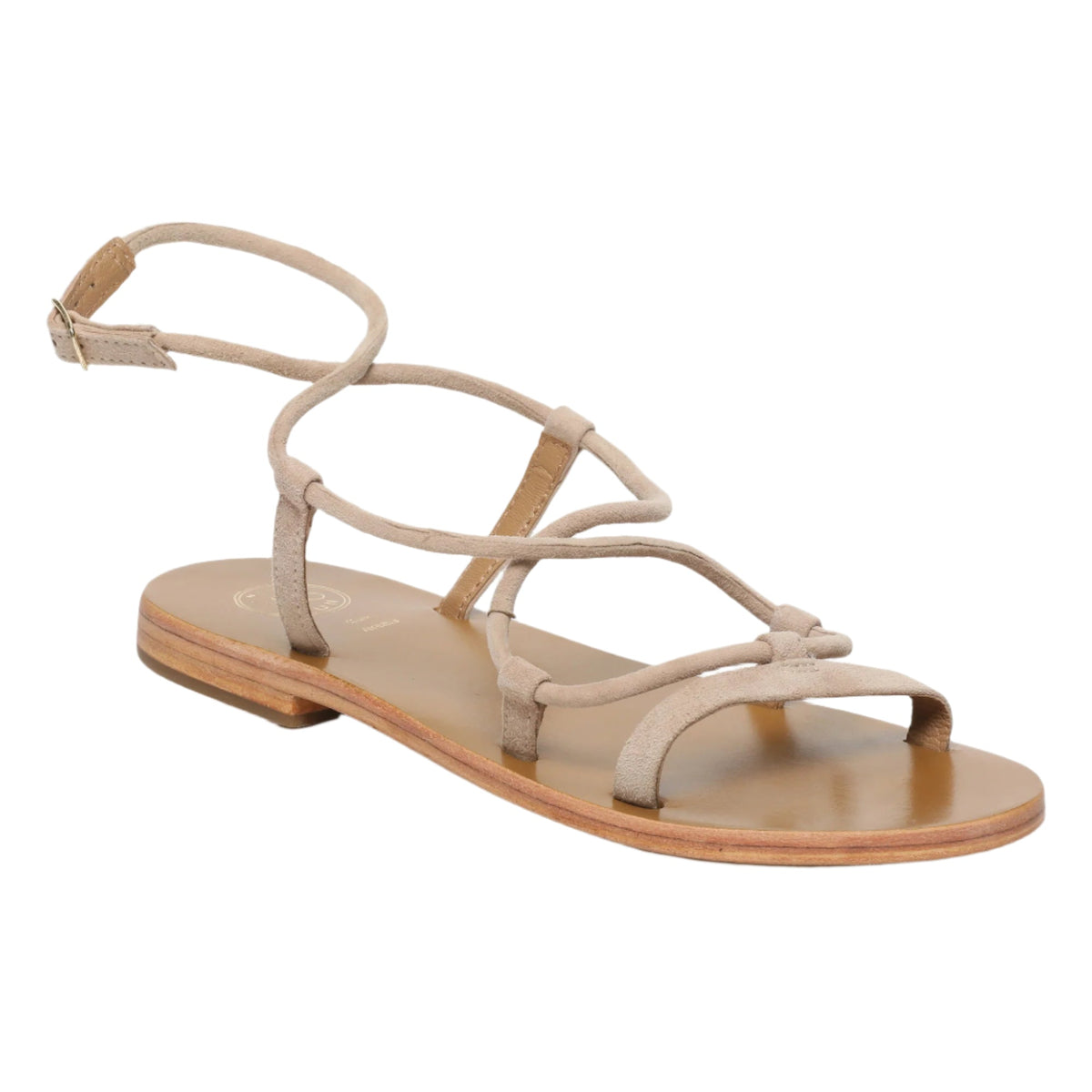 Taylee Sandals - Light Beige Goat Suede - Light Beige
