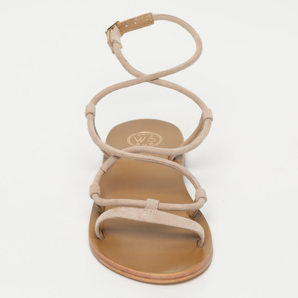 Taylee Sandals - Light Beige Goat Suede - Light Beige