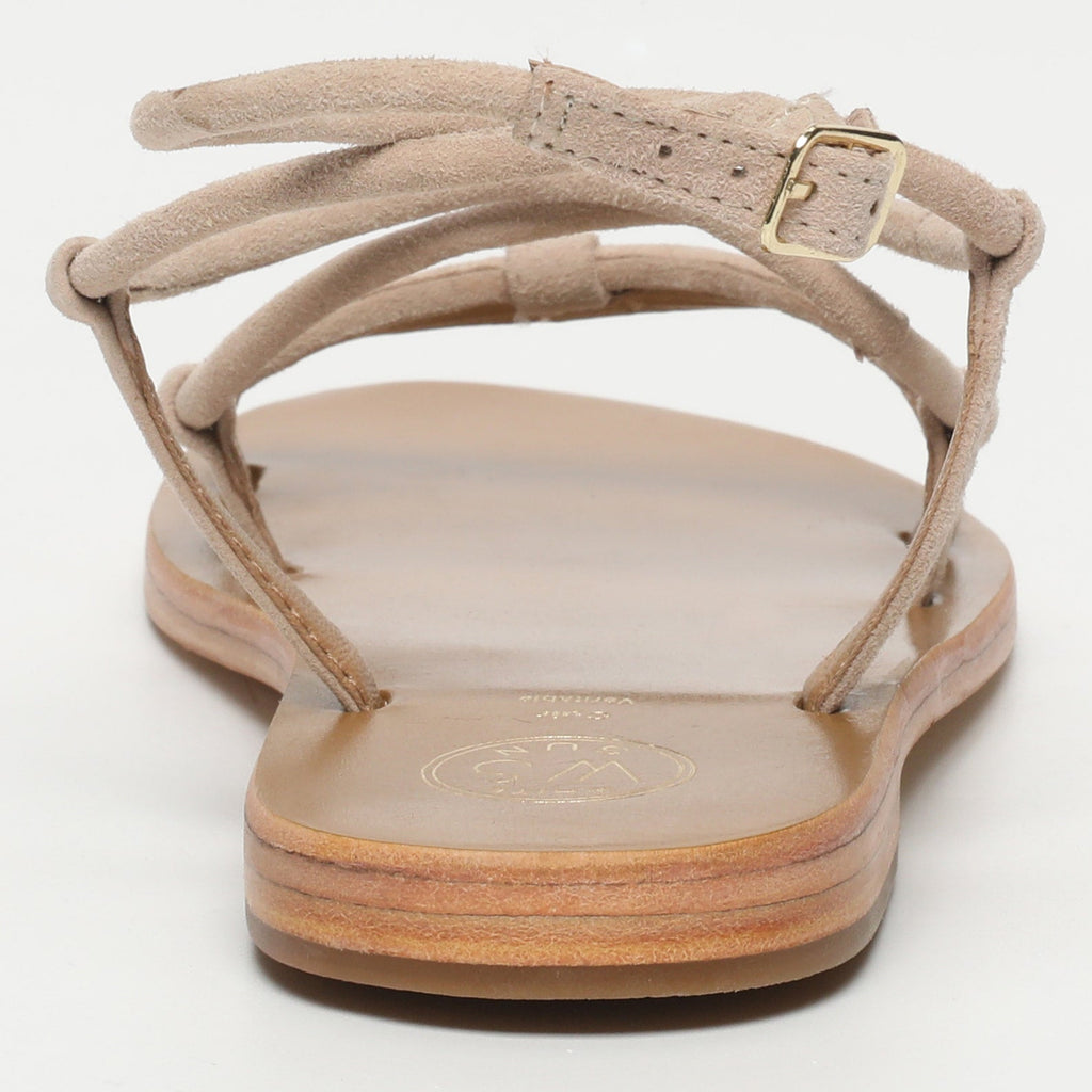 Taylee Sandals - Light Beige Goat Suede - Light Beige