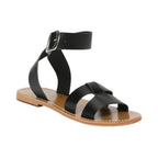White Sun - Sandalias Tahani - Piel negra - Negro