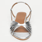 Sandali Babitha - Silver Goat Leather - Silver