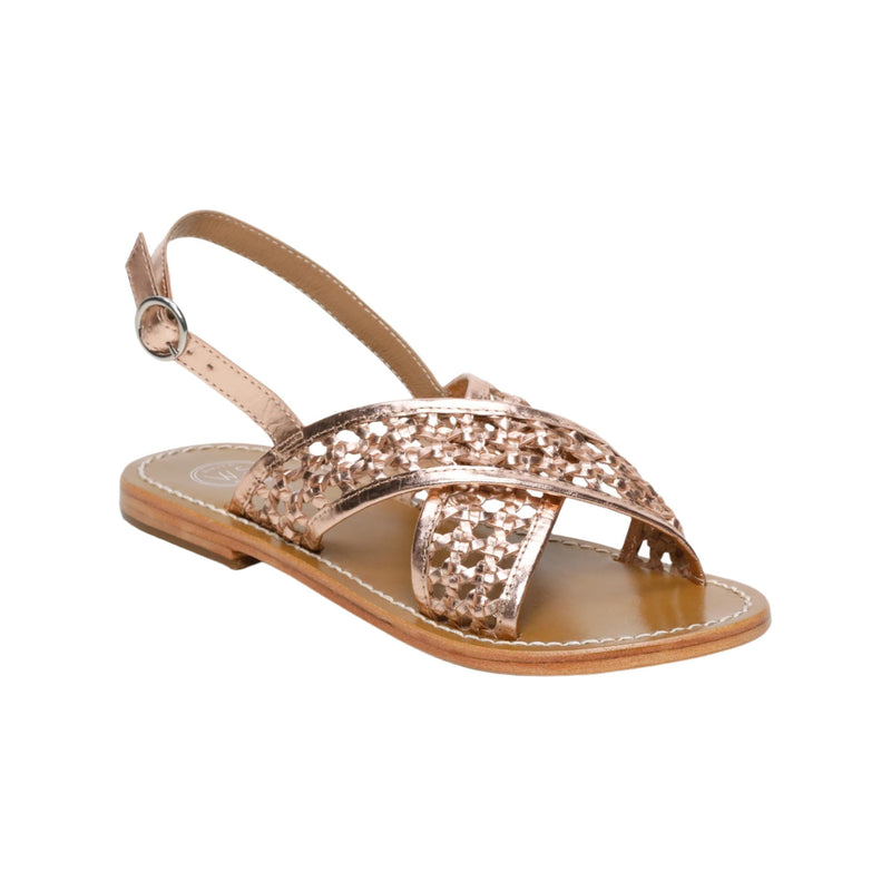 Sol Blanco - Sandalias Baishakh - Cuero de cabra Rosegold - Rosegold