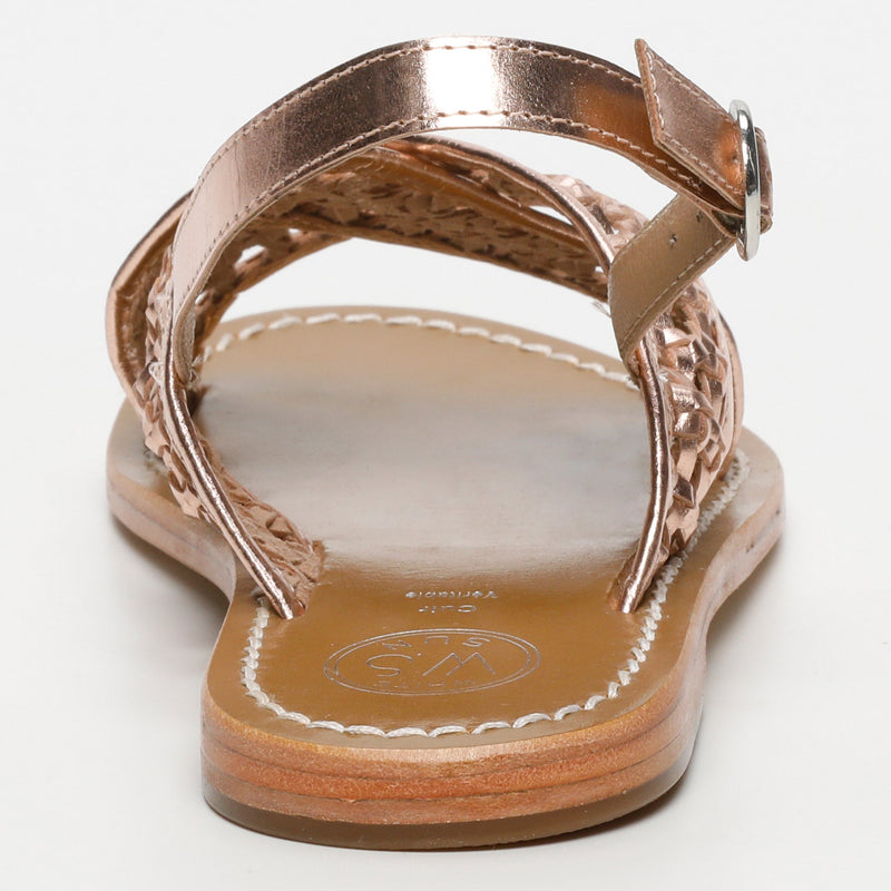 Sol Blanco - Sandalias Baishakh - Cuero de cabra Rosegold - Rosegold