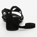 White Sun - Sandales Talon Isinya - Black Goat Suede - Black