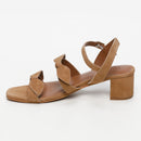 White Sun - Sandales Talon Taloa - Marron Goat Suede - Marron