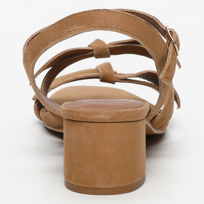 White Sun - Sandales Talon Taloa - Marron Goat Suede - Marron