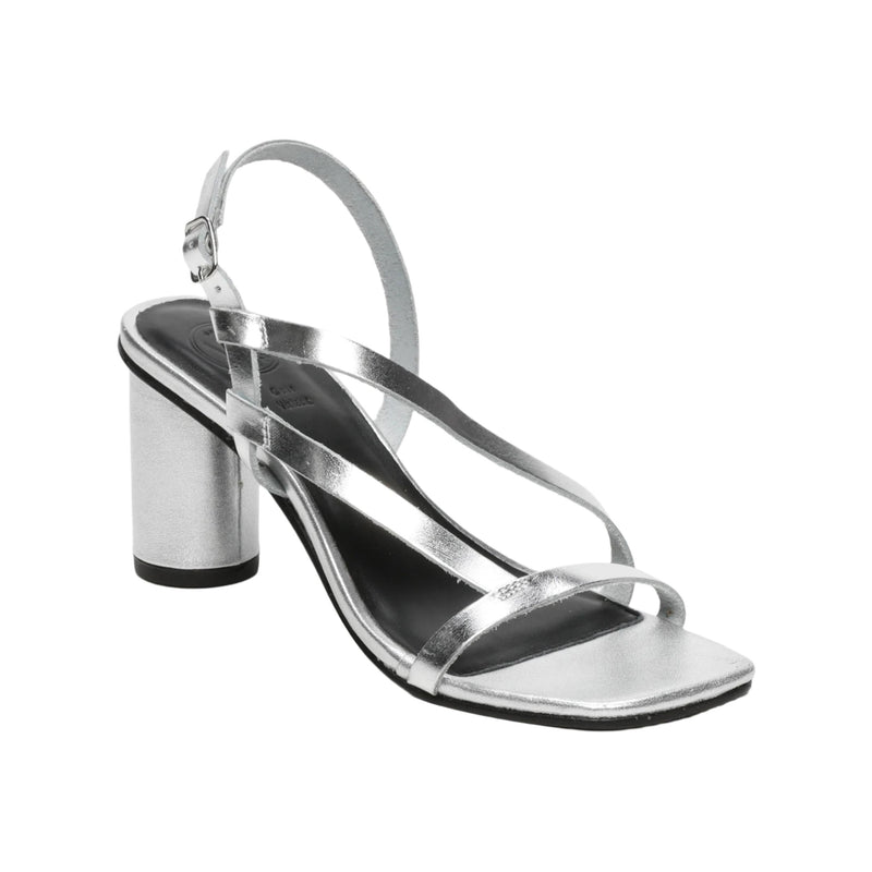 White Sun - Sandalias Tacón Jaipur - Plata Buff - Plata