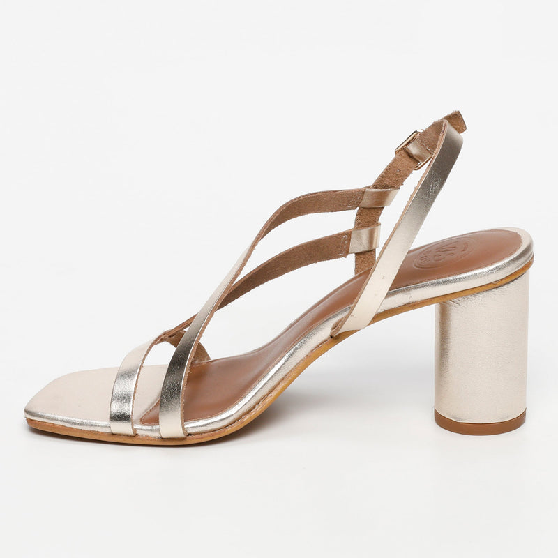 White Sun - Sandalias de tacón Jaipur - Gold Buff - Dorado