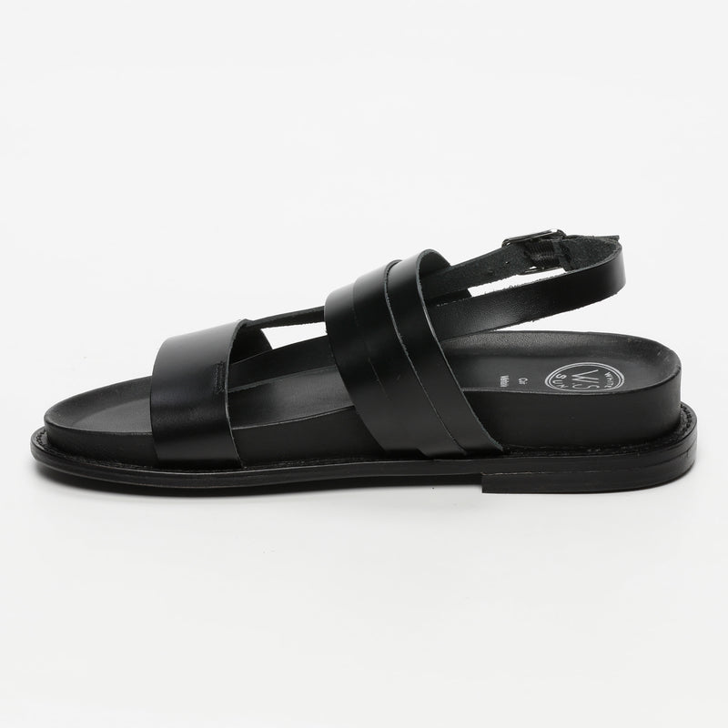 White Sun - Sandales Zeneta - Black Buff - Black