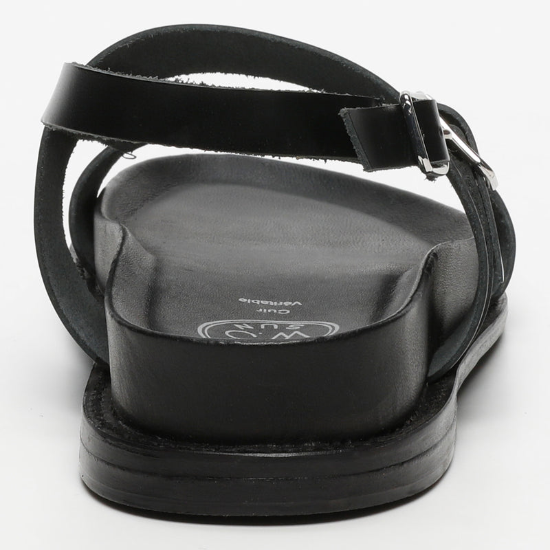 White Sun - Sandales Zeneta - Black Buff - Black