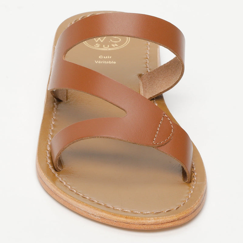 Sol Blanco - Mules Palamos - Camel Buff - Camel
