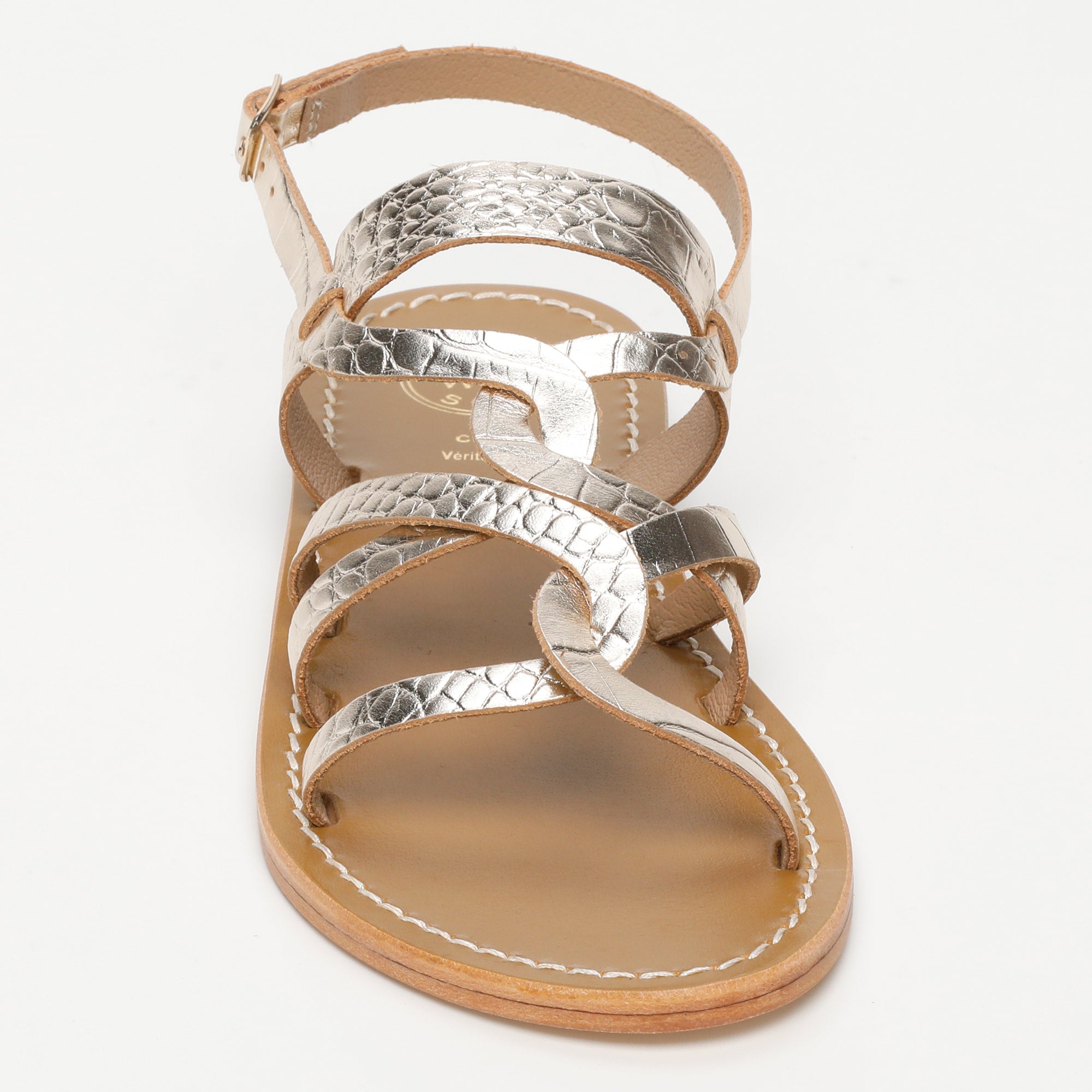 Sandalias Tonosi - Light Gold Croco
