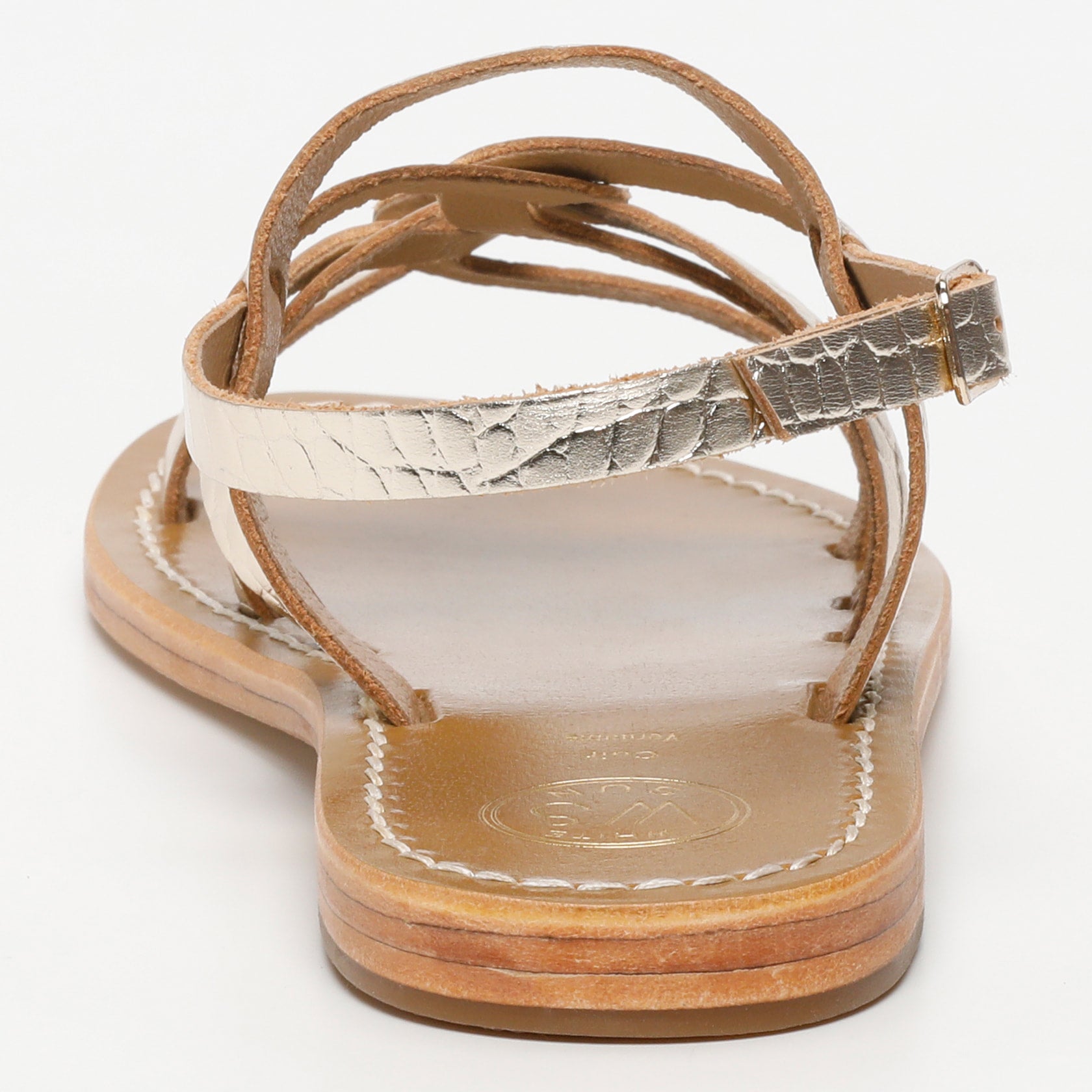 Sandalias Tonosi - Light Gold Croco