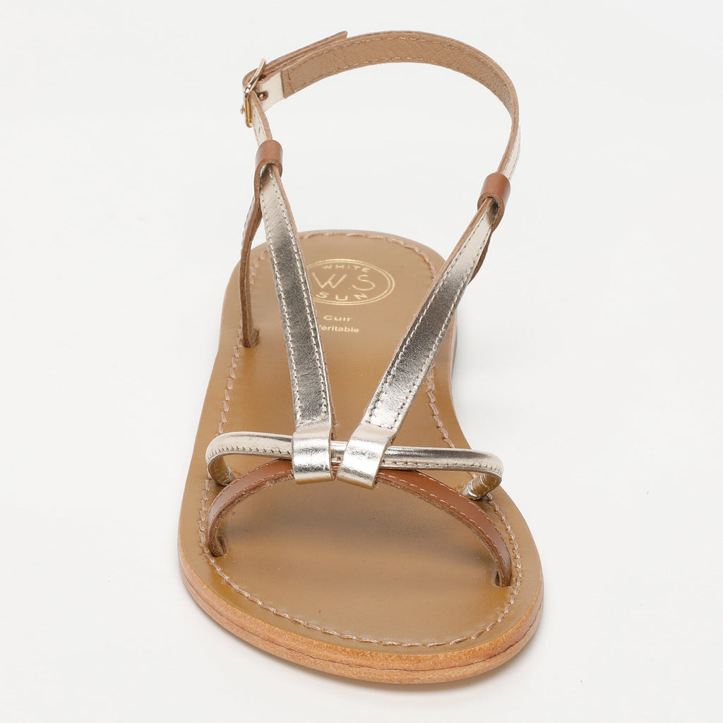 Sandalias Monashi - Camel Buff - Gold+Camel