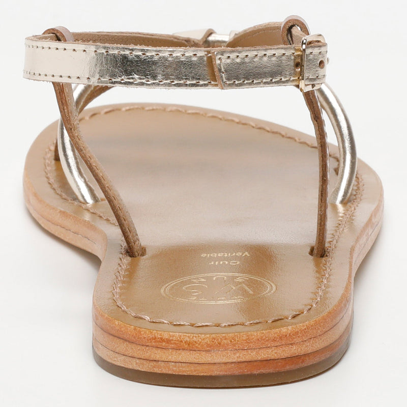 Sol Blanco - Sandalias Monashi - Camel Buff - Dorado+Camel