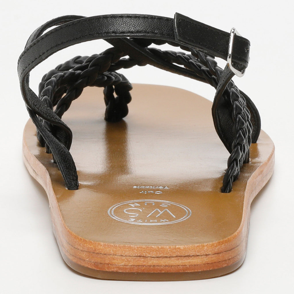White Sun - Sandalias Ascan - Black Sheep Nappa - Negro