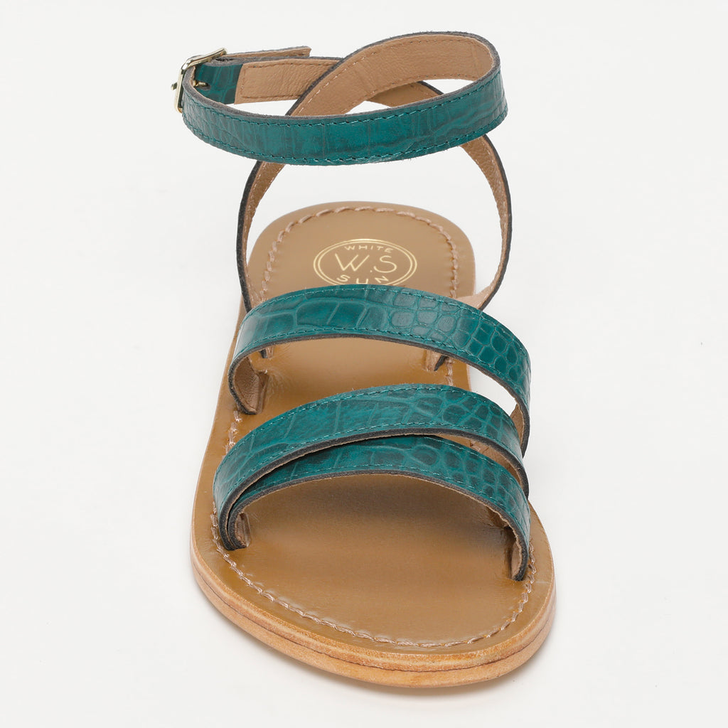 Sandales Elovka - Green Croco