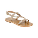 Sol Blanco - Sandalias Alassio - Brillo Dorado - Brillo Dorado
