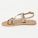 Sol Blanco - Sandalias Alassio - Brillo Dorado - Brillo Dorado
