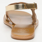 White Sun - Sandalias Sampaya - Dark Gold Buff - Dorado