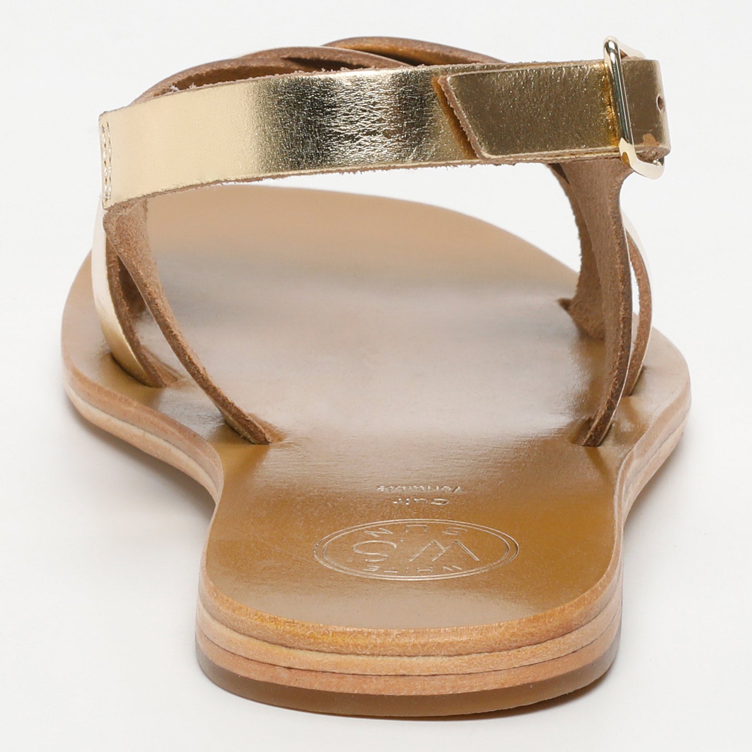 White Sun - Sandalias Sampaya - Dark Gold Buff - Dorado
