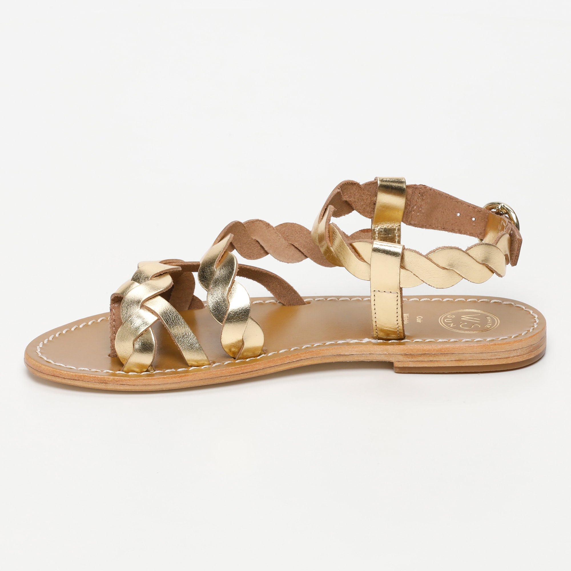 White Sun - Alamosa Sandals - Dark Gold Buff - Gold