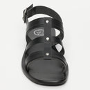White Sun - Lirola Sandals - Black Buff - Black
