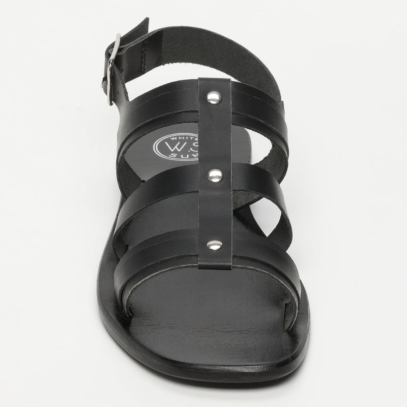 White Sun - Lirola Sandals - Black Buff - Black