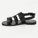 White Sun - Lirola Sandals - Black Buff - Black