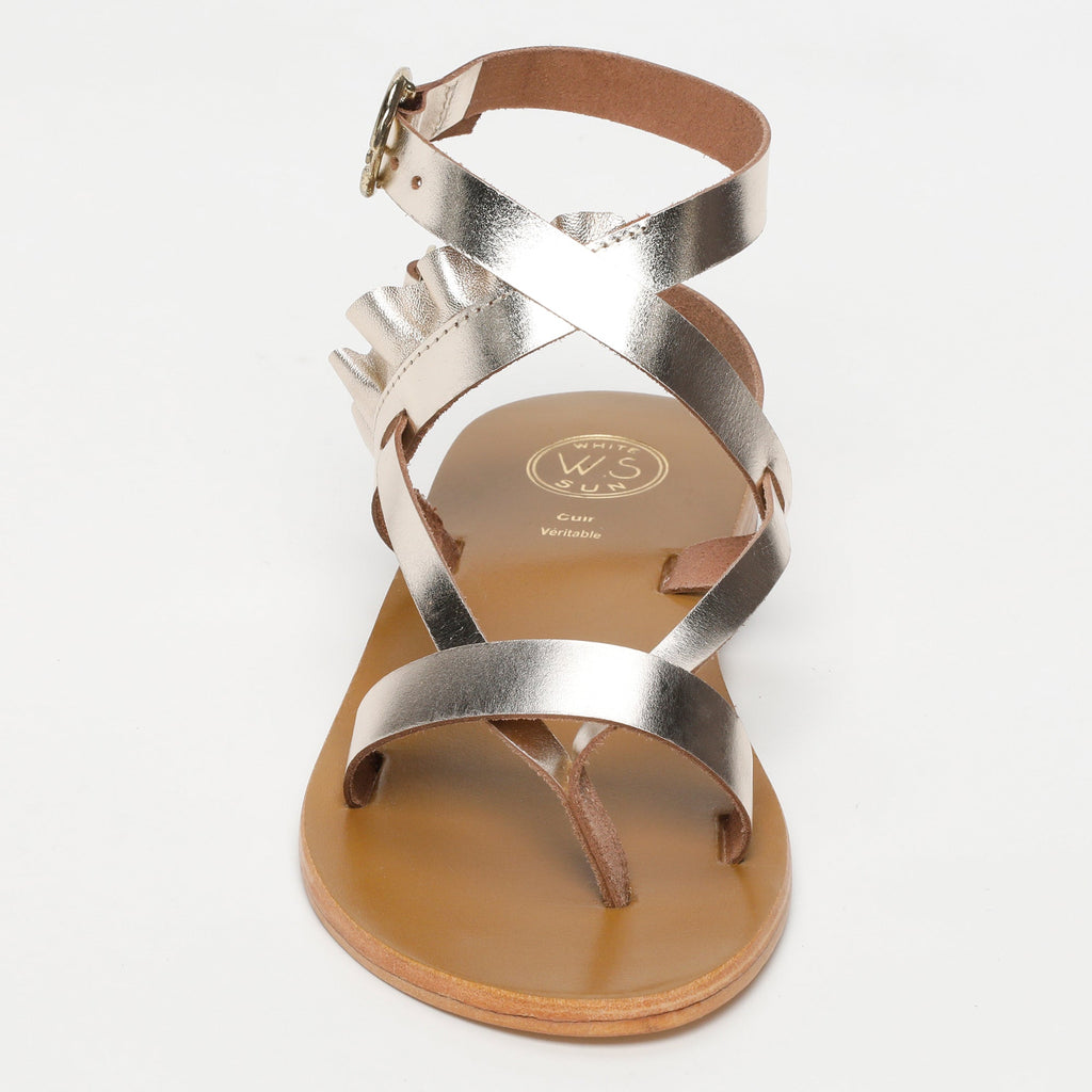 White Sun - Sandalias Evora - Gold Buff - Dorado