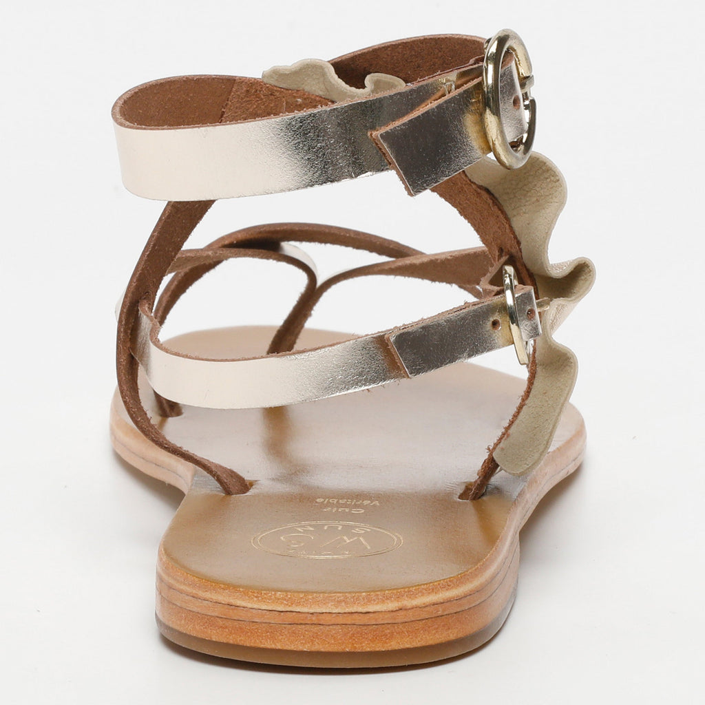 White Sun - Sandalias Evora - Gold Buff - Dorado