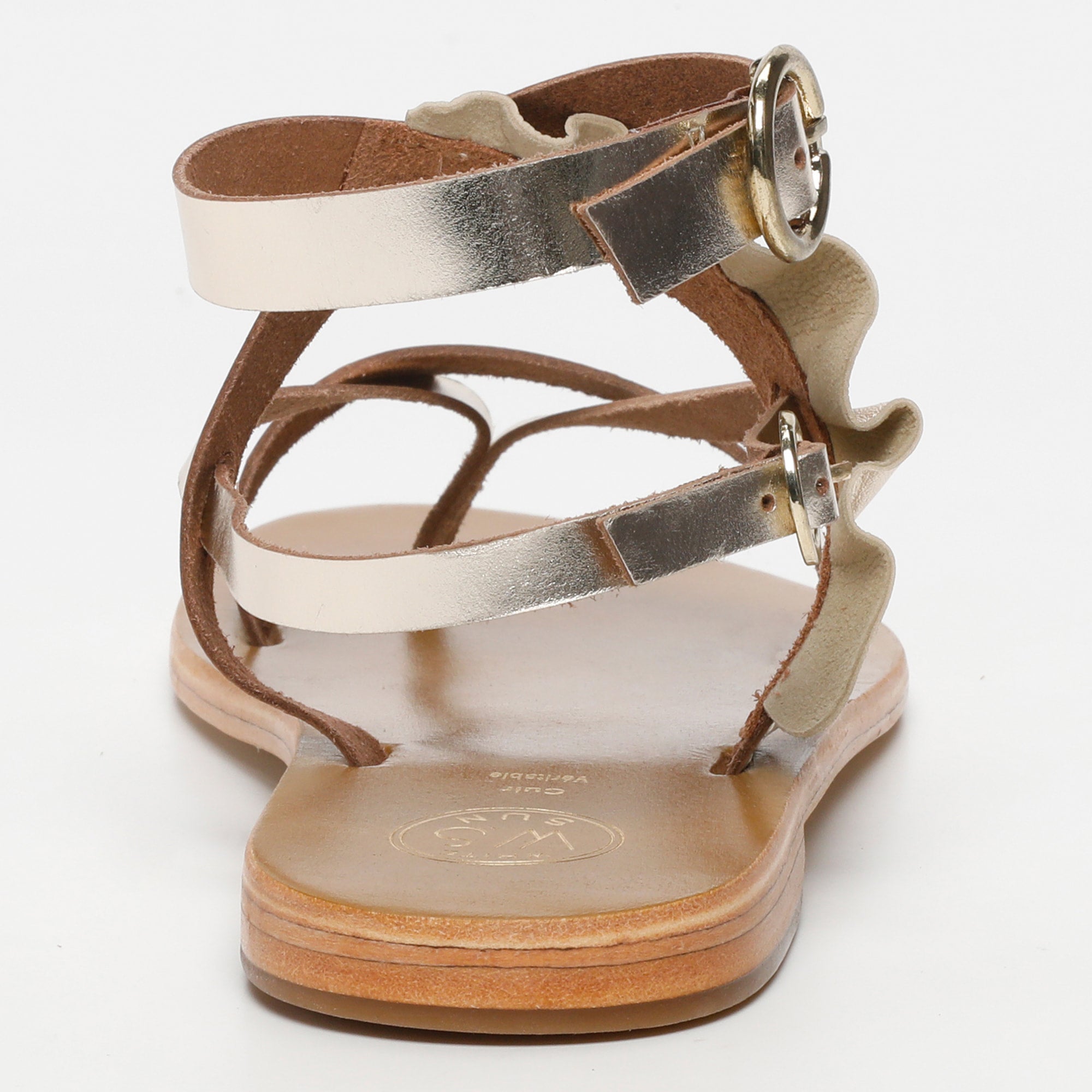 White Sun - Sandalias Evora - Gold Buff - Dorado