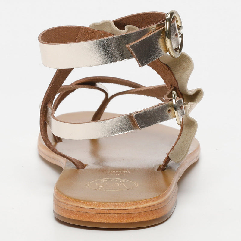 Sol Blanco - Sandalias Evora - Gold Buff - Oro