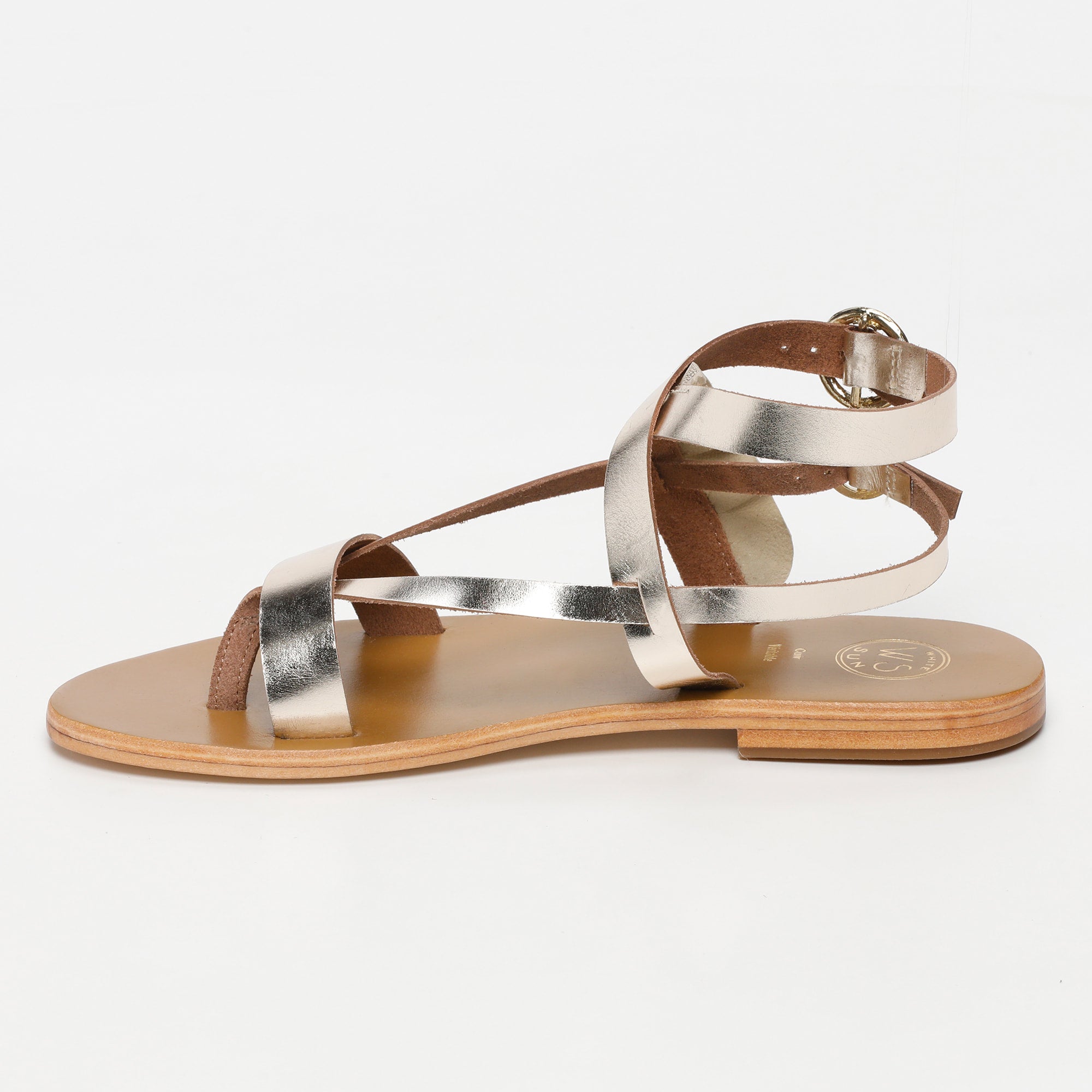 White Sun - Sandalias Evora - Gold Buff - Dorado