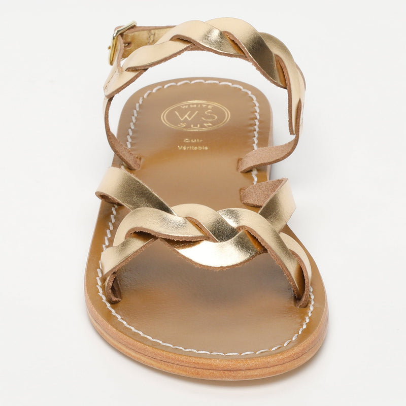 Sol Blanco - Sandalias Faro - Buff Dorado Oscuro - Dorado