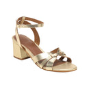 White Sun - Sandales Talon Ysoline - Dark Gold Buff - Doré