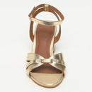 White Sun - Sandales Talon Ysoline - Dark Gold Buff - Doré