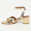 White Sun - Sandales Talon Ysoline - Dark Gold Buff - Doré