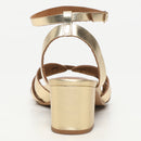 White Sun - Sandales Talon Ysoline - Dark Gold Buff - Doré