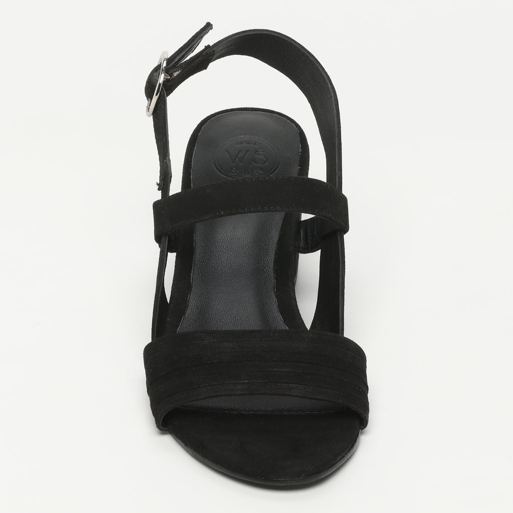 Lucuma Heeled Sandals - Black