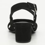Lucuma Heeled Sandals - Black