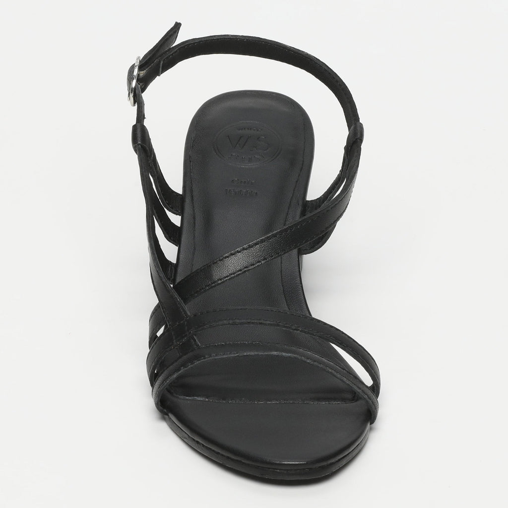 Sandalias de tacón Prunier - Black Sheep Nappa - Negro
