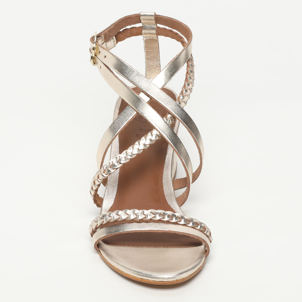Camu Heeled Sandals - Gold