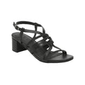 White Sun - Sandalias de tacón Fuyu - Piel de cabra negra - Negro