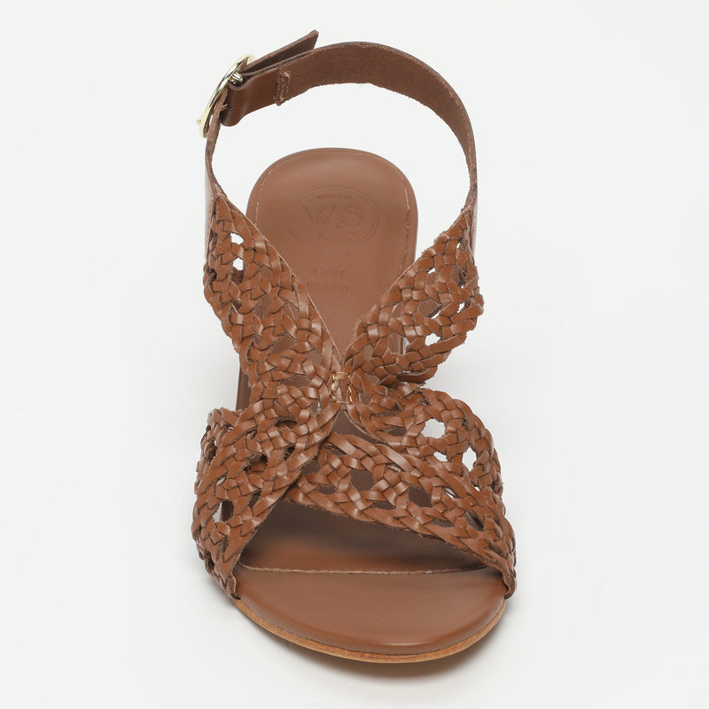 White Sun - Sandalias Tacón Chayotte - Camel Buff - Marrón