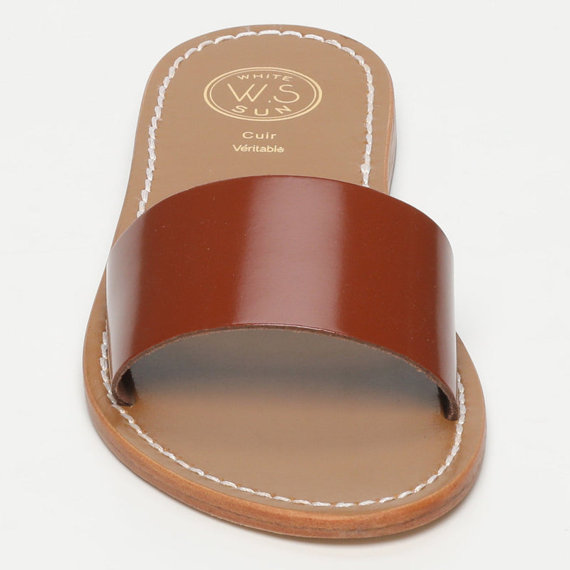 Sol Blanco - Mules York - Charol Camel Buff - Charol Camel