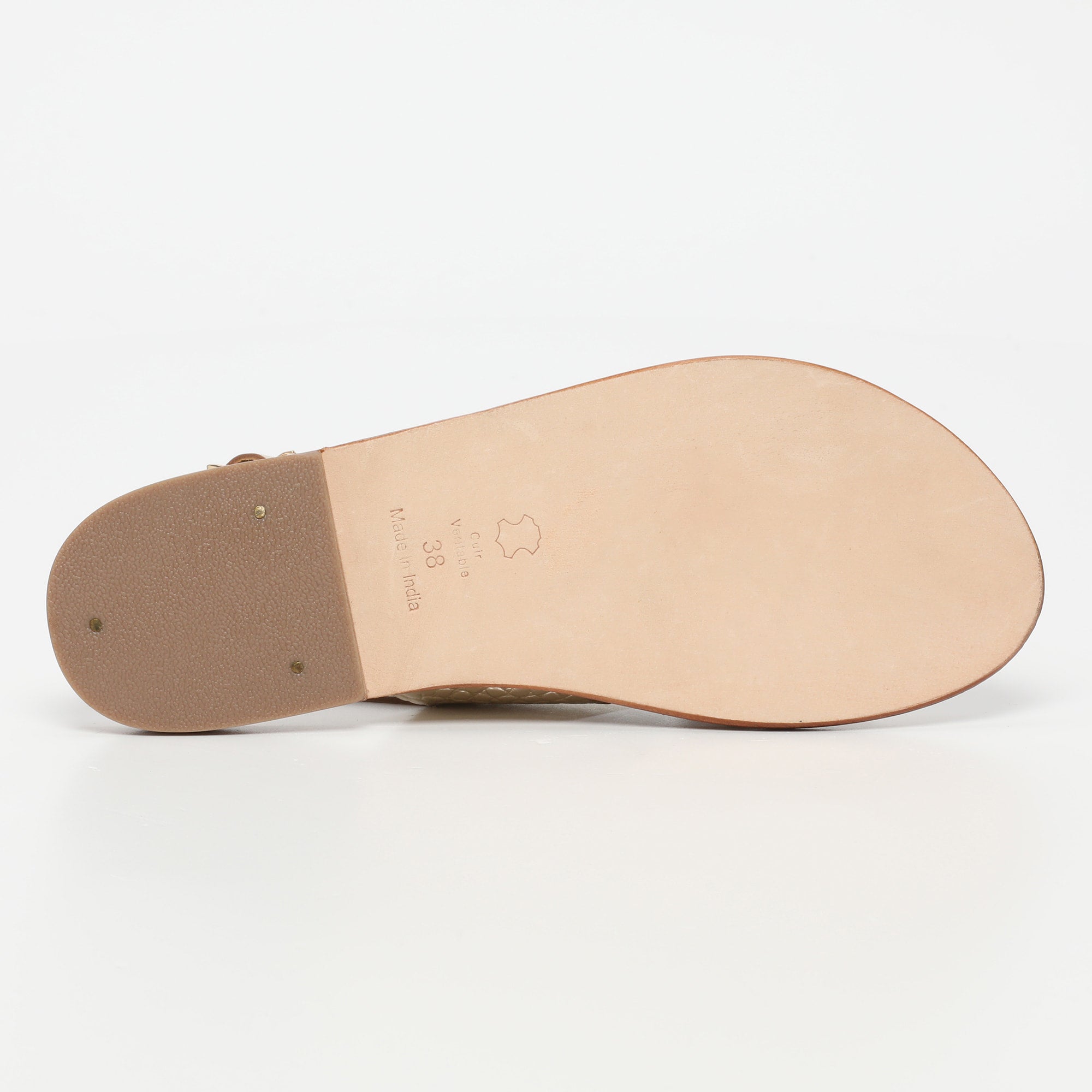 Sandalias Macapa - Croco Dorado Claro