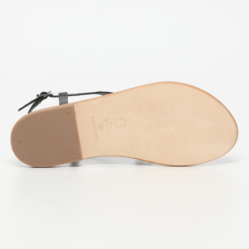 Sandales Berlanga - Black Croco