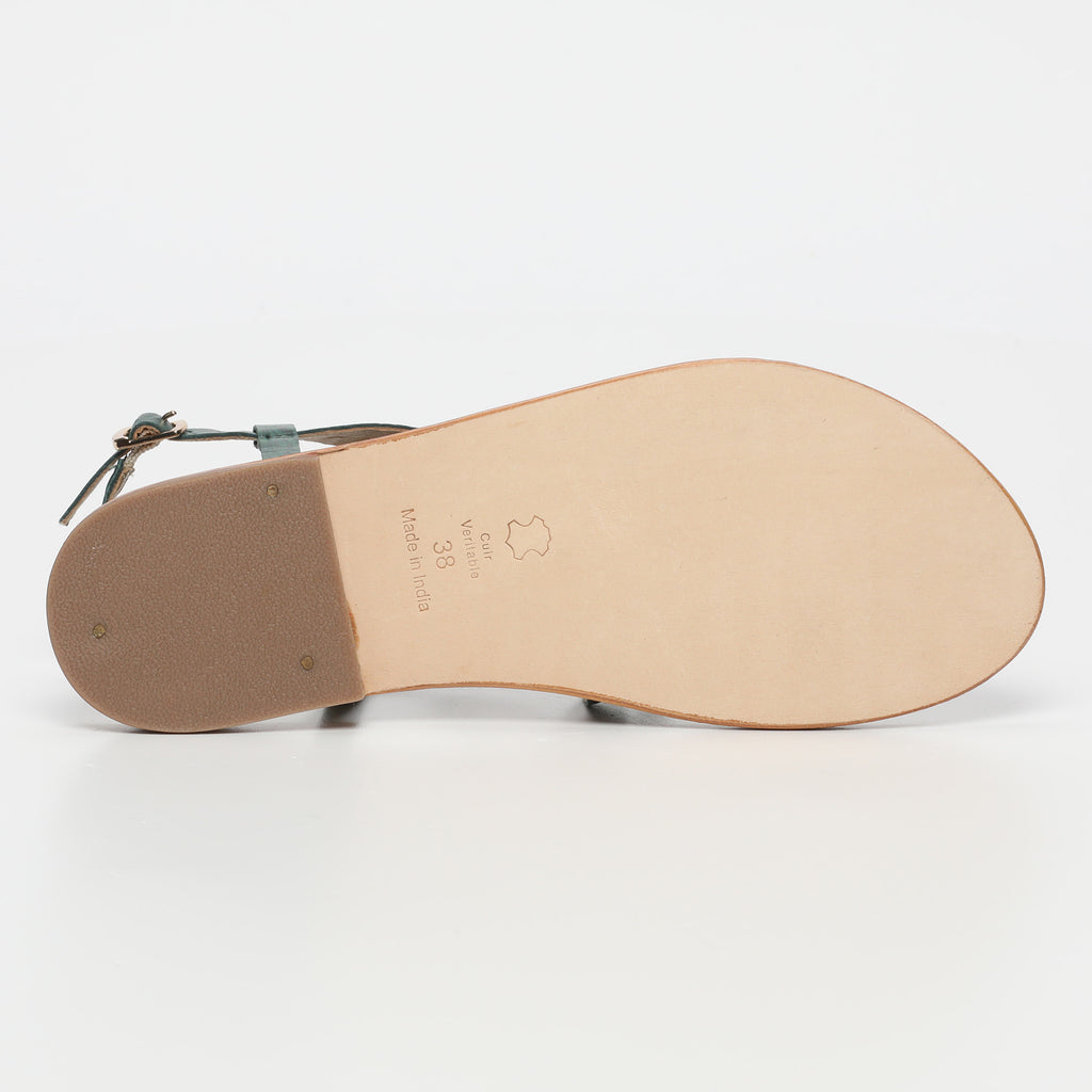 Berlanga Sandals - Green Croco